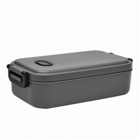 Lunch box LUNCH TIME, grey Lunch box LUNCH TIME, grey