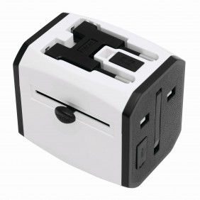 Travel adapter TRAVEL POWER, white Travel adapter TRAVEL POWER, white
