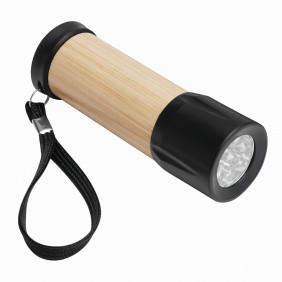 LED torch BAMBOO SHINE, black, brown LED torch BAMBOO SHINE, black, brown