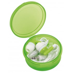 In-ear headphones MUSIC, green In-ear headphones MUSIC, green